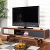 Baxton Studio Svante Mid-Century Multicolor Finished Wood 3-Drawer TV Stand 152-9254